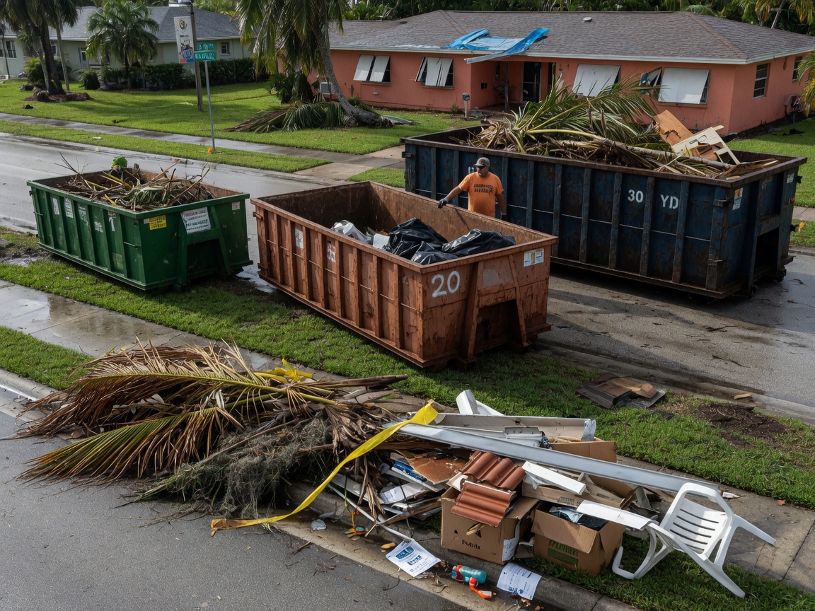 How to Choose the Right Big Dumpster Size for Storm Debris in Deerfield Beach